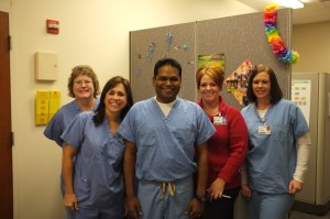 Lisa, Michele, Dr. Kolluri, Jenny, Jen G